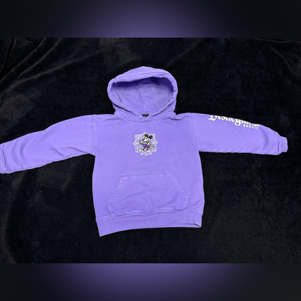 Disney Purple Kids Hoodie with Character Design